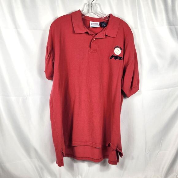 Vintage Cleveland Indians XL Polo Crable Sportswear MLB Guardians - Picture 1 of 5